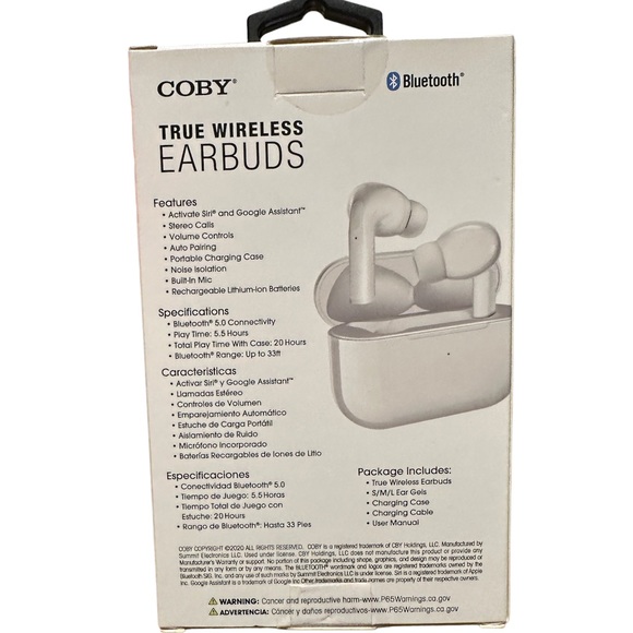 Coby Wireless Earbuds - Picture 2 of 2